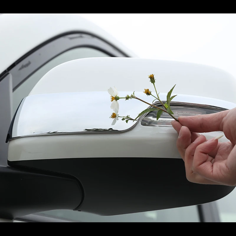 

For Toyota Prado FJ150 FJ 150 2010 2012 2013 2014 2015 2016 2017 18 Car Styling ABS Chrome Rear-View Side Mirror Cover Trim 2pcs