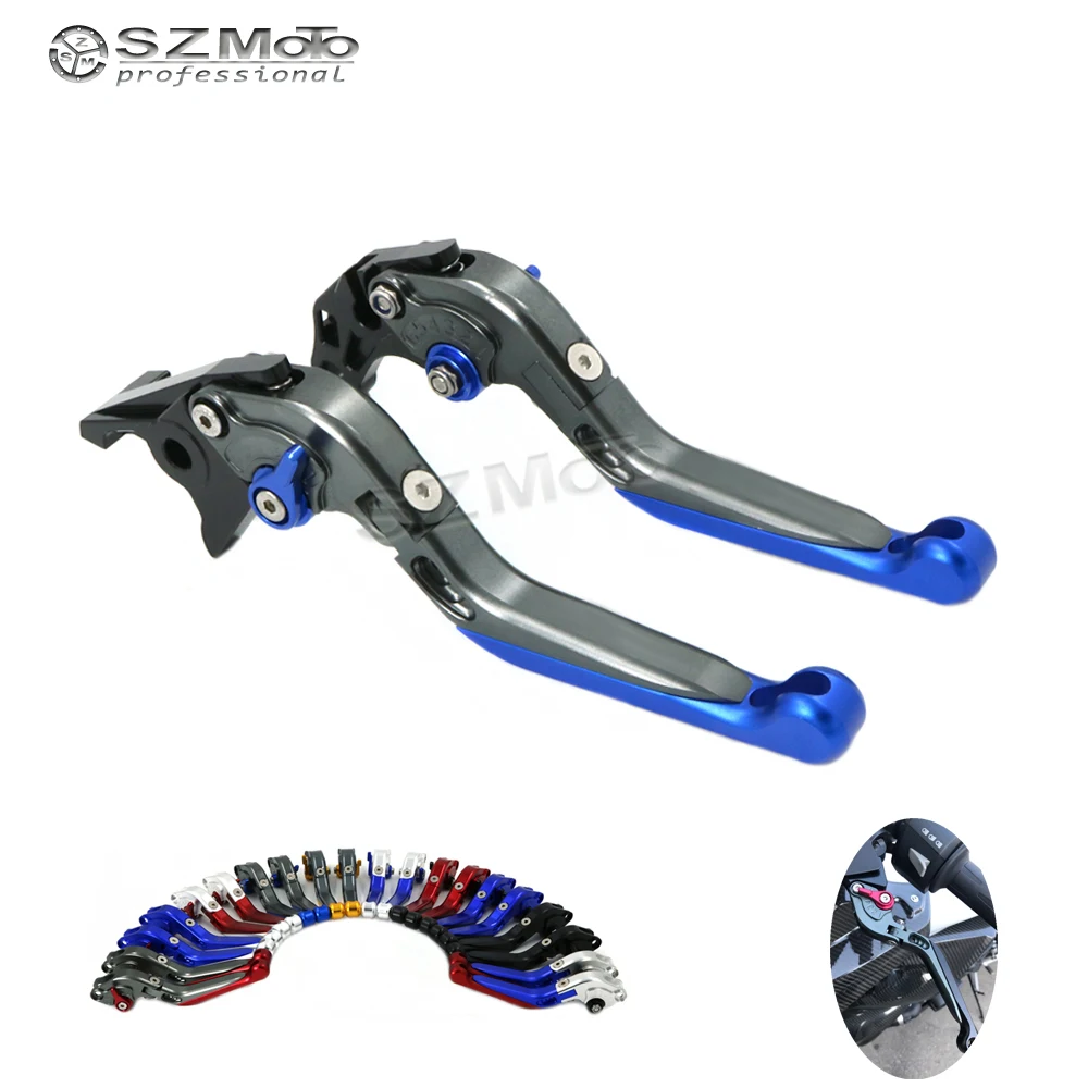 Для SUZUKI GSX GSX400F IMPULSE, GSX750 Inazuma мотоцикл складной выдвижной регулируемые тормоза рычаги сцепления с логотипом CNC