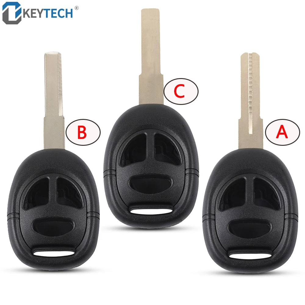 

OkeyTech Remote Car Key Shell Case Fob 3 Buttons Uncut Blade for SAAB 9-3 9-5 Auto Replacement 3 Model Blank Cases New Styling