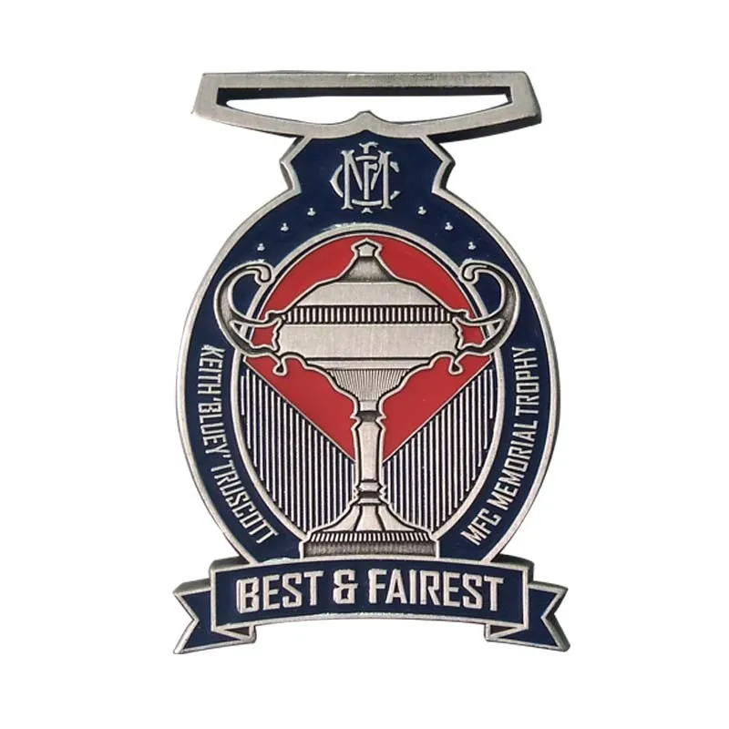 

Factory Custom Antique Nickel Fair Theme Metal Medal cheap enamel color medals