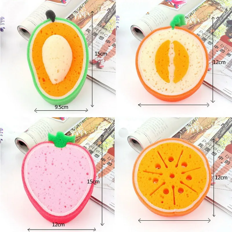 

1pcs Cleaning Sponge for Dish Melamine Eraser Magic Fruit Section of Thicker Sponge Diy Washing Kitchen Bathroom Accessory Items