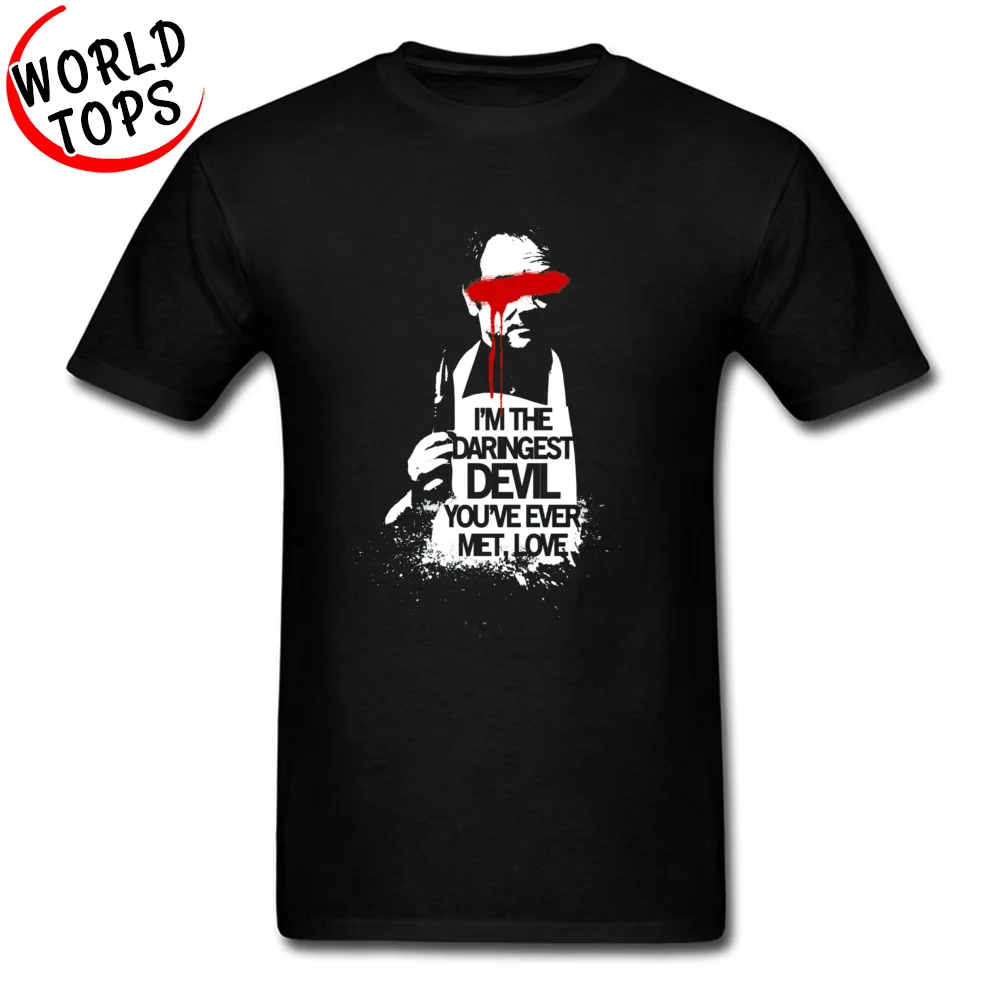 Supernatural Crowley 14203 Camisa Tops & Tees for Men All Cotton April FOOL DAY O Neck T-shirts Family T Shirt 2018 Hot Sale Supernatural Crowley 14203 black