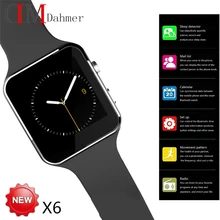 Neue X6 Smartphone Uhr 1,54 «Curved Touchscreen Smartwatch Telefon Facebook Sync MP3 Schrittzähler Smart Uhr Anti verloren Uhren
