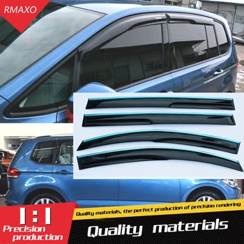 

For touran Plastic Window Visor 2005-2015 WXK Vent Shades Sun Rain Deflector Guard For touran Auto Accessories 4PCS/SET