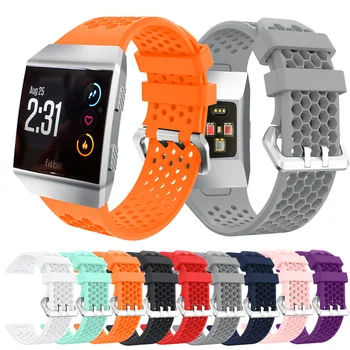 

Fitness Watch Band for Fitbit Ionic Soft Silicone Replacement Straps for For Fitbit Ionic Smart Bracelet Perforated Accessory
