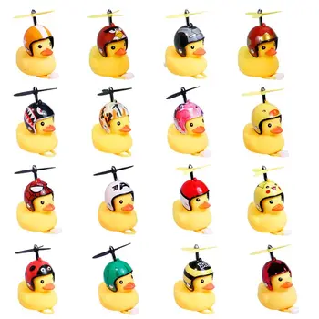 

Bicycle Duck Bell with Light Broken Wind Small Yellow Duck MTB Road Bike Motorcycle Helmet Riding Cycling Accessories