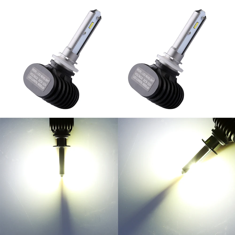 2 шт. S1 Led H1 H3 H4 H7 H11 9004 9005 9006 9007 880 Автомобильная противотуманная фара 50 Вт 8000LM