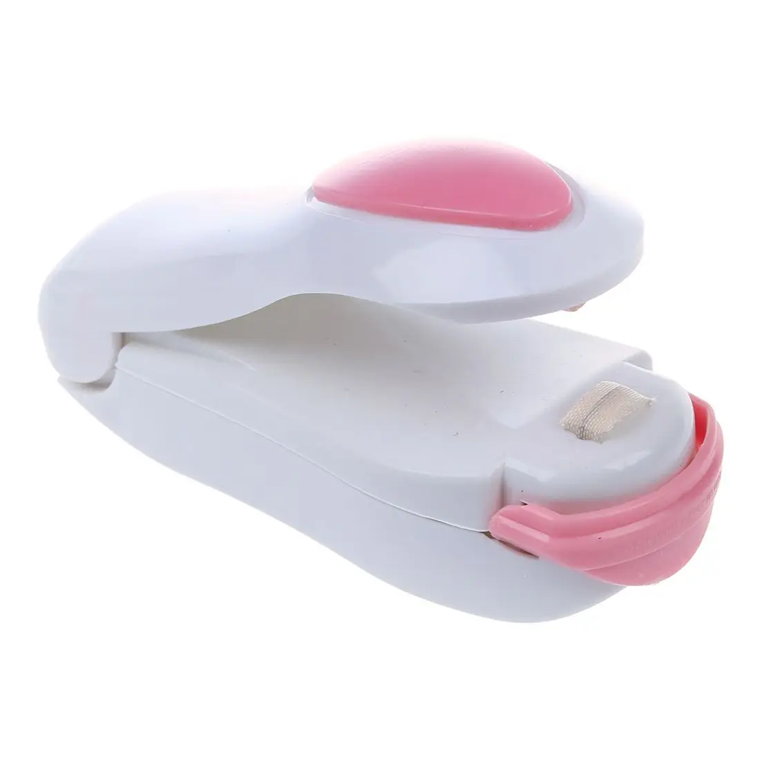 

Portable Mini Heat Sealing Machine Impulse Sealer Seal Packing Plastic Bag TOP White & Pink