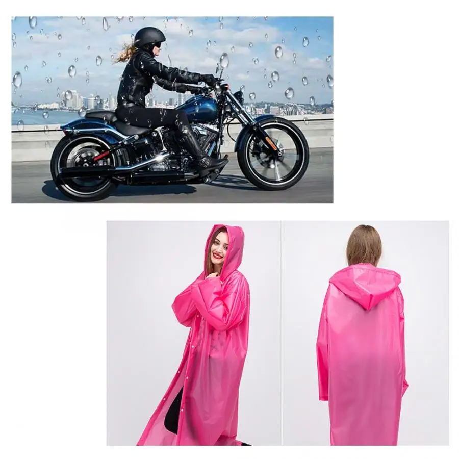 Модный Плащ из этиленвинилацетата розового и красного цвета для мужчин и женщин, водонепроницаемый дышащий дождевик XXL, мотоциклетные запчасти