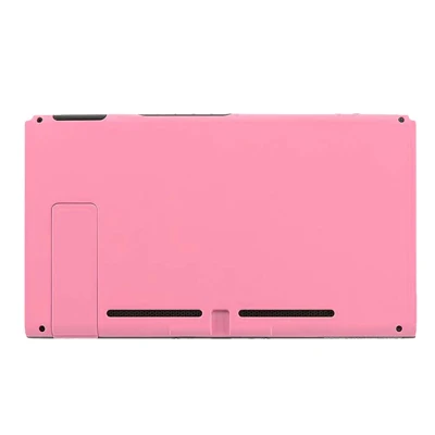 Для nintendo NS Switch Console корпус оболочка мягкая сенсорная ручка задняя пластина переключатель NS Joy con ручной контроллер корпус чехол - Цвет: Pink Back plate