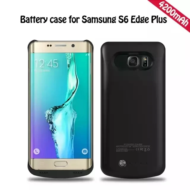 5 шт. в партии 4200 мАч Внешний аккумулятор power Bank чехол для Samsung S6 Edge - Цвет: Black