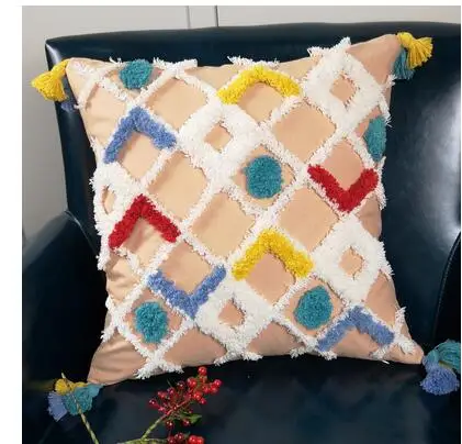 Пасторальный ворсовый чехол для подушки с бахромой декоративный утолщенный QQ截图20190627214104