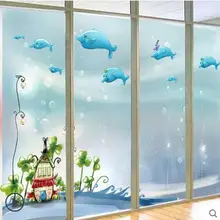 Прозрачные непрозрачные электростатические стирающиеся наклейки стеклянная пленка взрывозащищенные ванная комната раздвижные дверные оконные наклейки-34