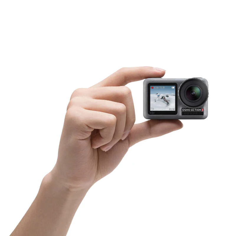 DJI Osmo Action развязать другую сторону с двумя экранами и стабилизацией RockSteady