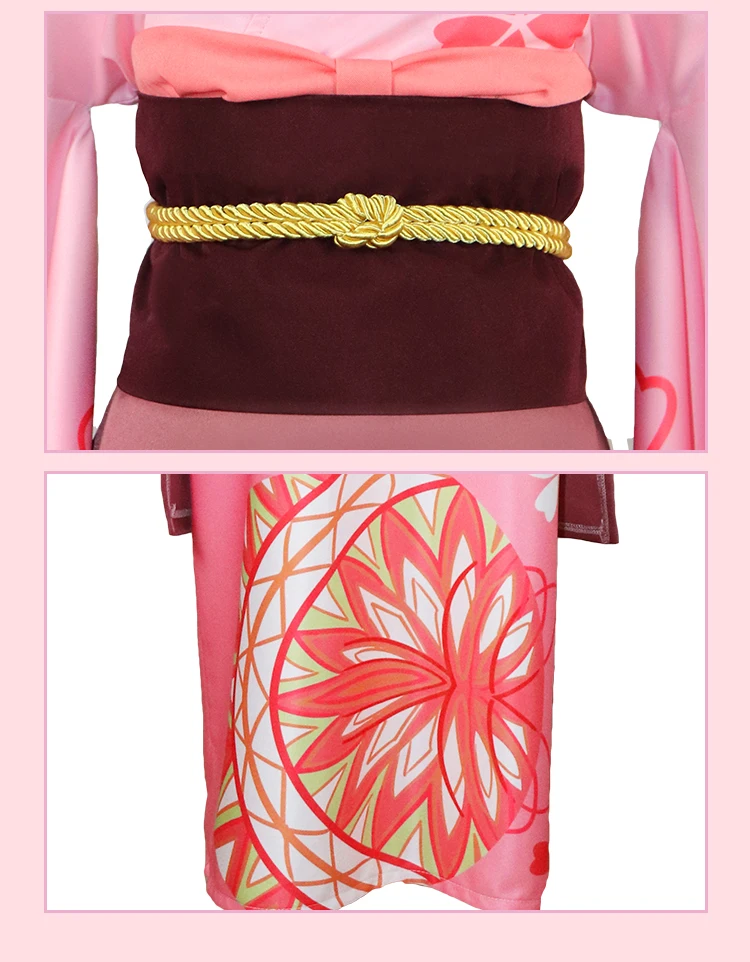 New Anime Konohana kitan Cosplay Costume Sakura Cospaly Yukata Kimono Women Dress for Halloween  (3)