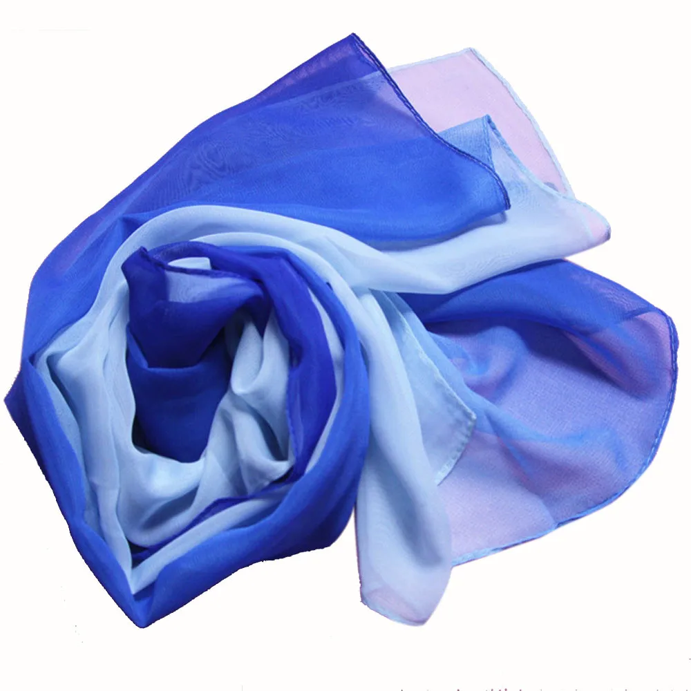 

Autumn Lady Scarf Women Gradient Rainbow Color Long Wrap Women's Shawl Chiffon Scarf Printed Chiffon Hijab Accesorios Mujer