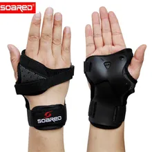 SOARED Для мужчин Для женщин наручные Защита Поддержка пальмовые подушечки протектор для катания на роликах занятий сноубордом, лыжами ролик Шестерни средства защиты ручной Protecto