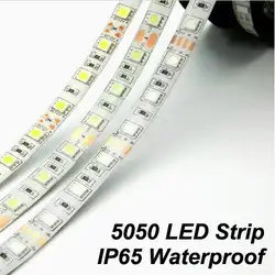 SMD 5050 RGB Светодиодная лента водостойкая светодио дный 5 м 300 led DC 12 В в RGB RGBW RGBWW белый теплый белый красный зеленый Fita светодио дный