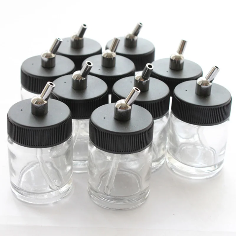 Professional 5pcs/lot 22 cc Glass Airbrush Container Bottle