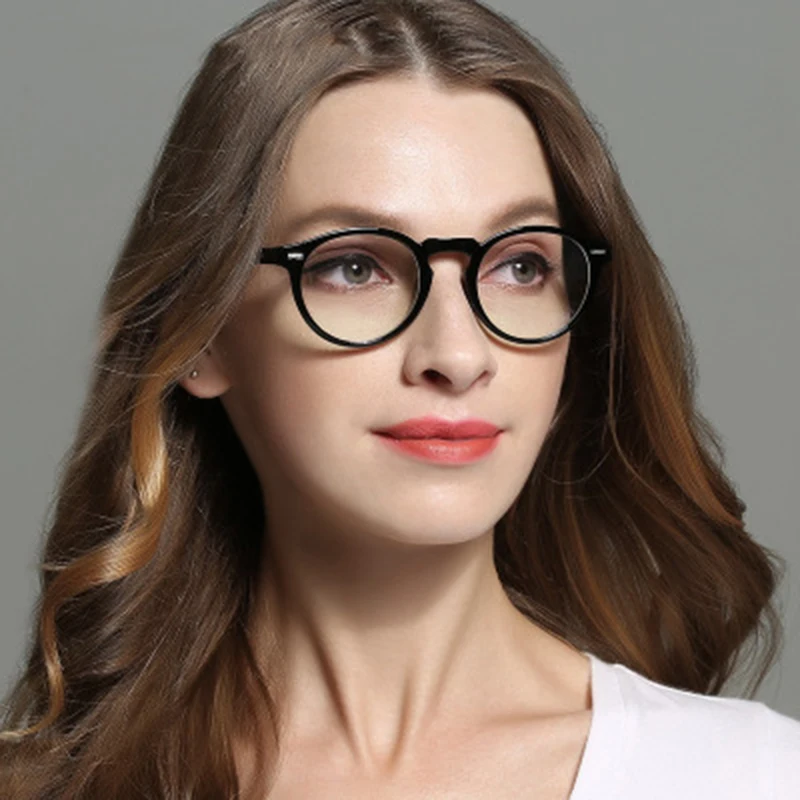 2018 Fashion Women Glasses Frame Men Eyeglasses Frame Vintage Round Clear Lens Glasses Optical Spectacle Frame