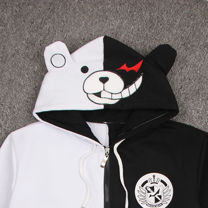 Зимнее пальто S XXXL Dangan Ronpa monokuma толстовки с изображением медведя для мальчиков и