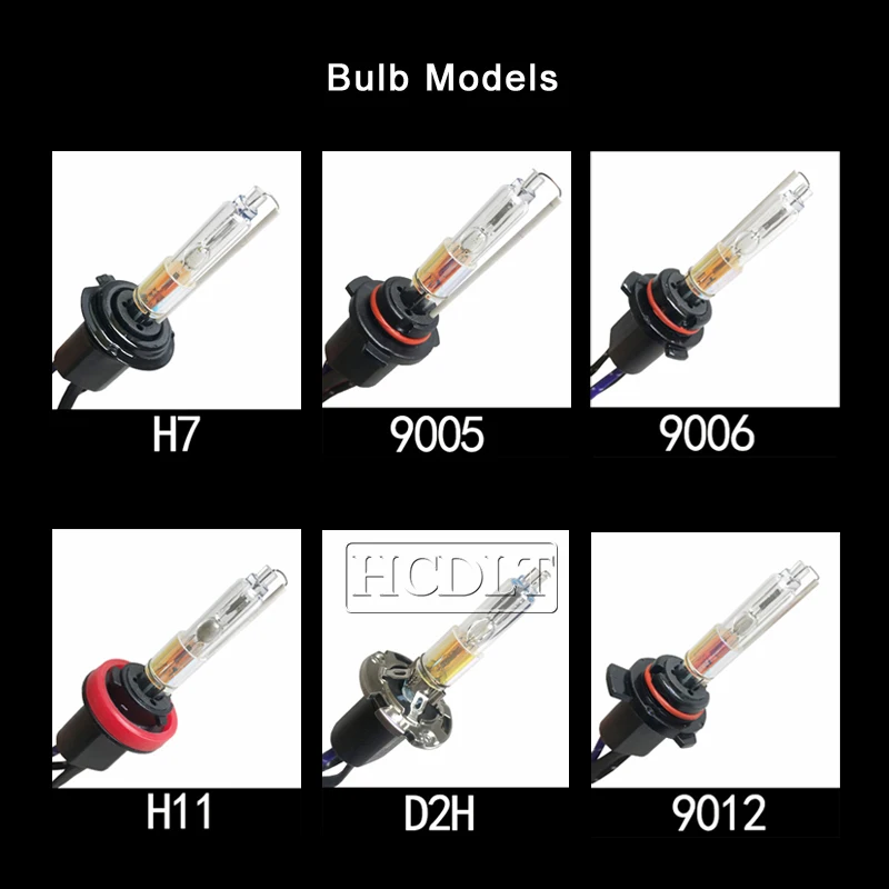 HCDLT 2019 New Dual Color HID Bulb 35W 55W Xenon D2H H11 9005 9006 H7 3000K Yellow 6000K White Double Light Car HID Headlamp Bulbs (12)