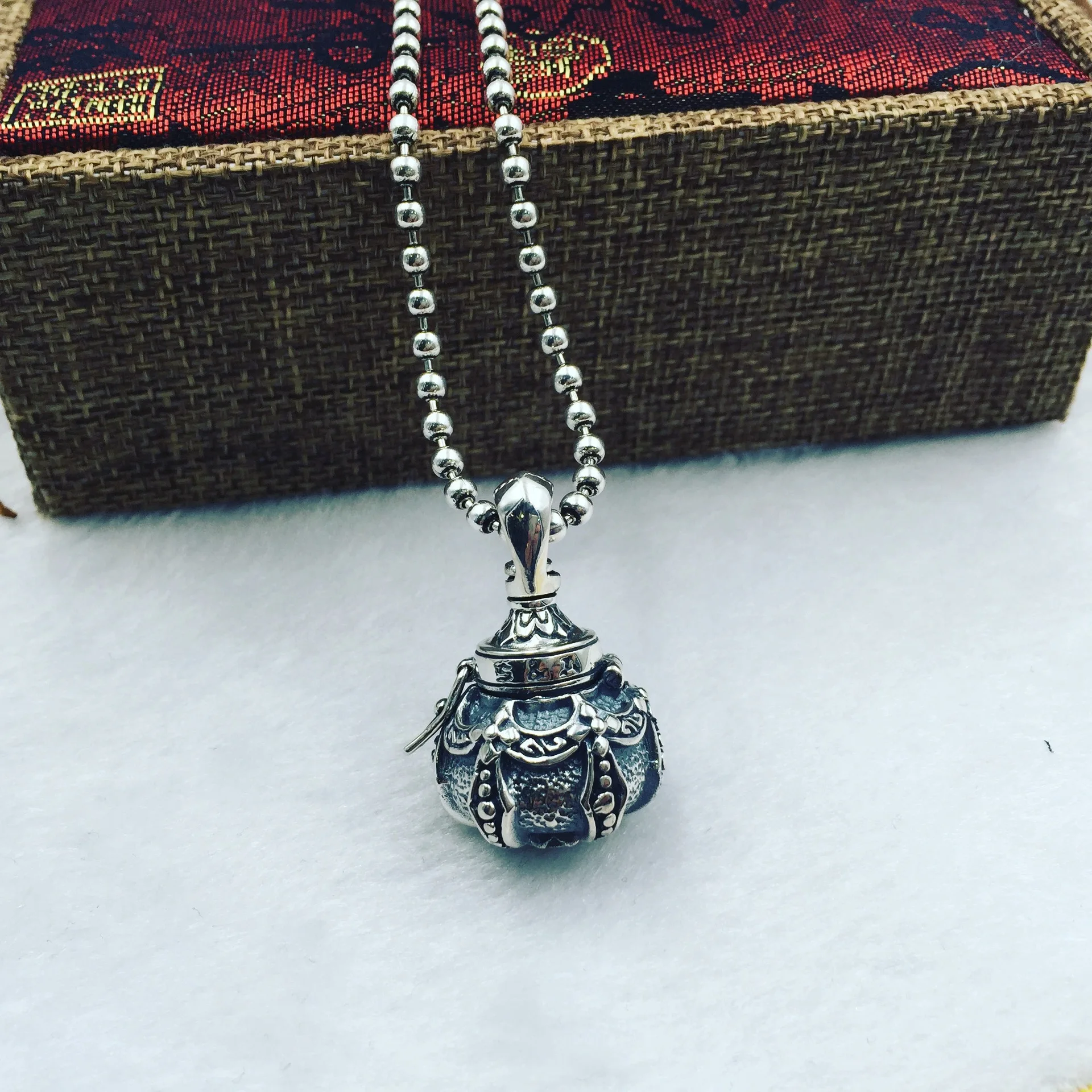 

925 Sterling Silver Box Pendant New Alchemist Pendant