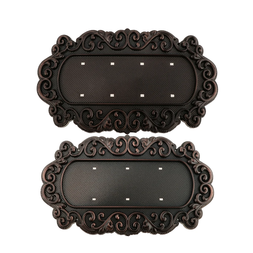 3 to 4 Digits Classical European Style Copper Tone House Address Door Number Plate Villa Apartment Door Sign Doorplate