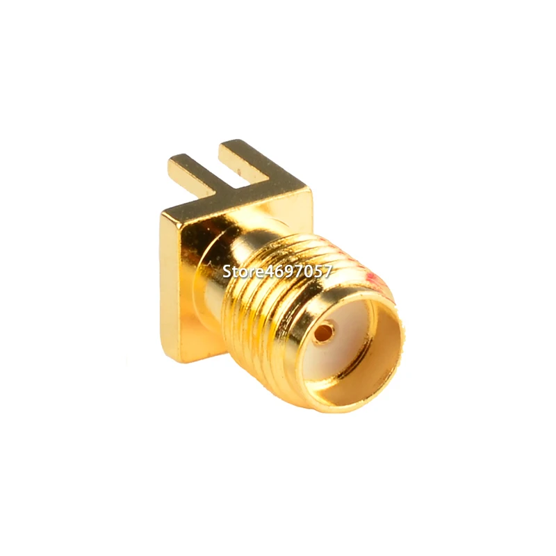 

SMA Female Jack Solder Nut Edge PCB Clip Straight Mount Gold Plated Receptacle Solder RF SMA Adapter
