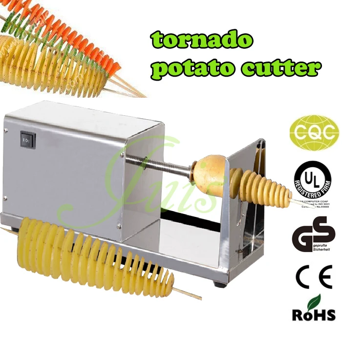 Best Offers potato spiral potato cutting machine +Julienne Spiral Slicer+500pcs bamboo stick electric tornado potato cutter twister