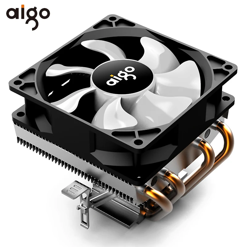 Aigo Вентилятор охлаждения процессора RGB кулер 4 тепловые трубки кулер процессора 90 мм вентилятор Радиатор 3Pin радиатор PC охлаждения для LGA/115X/AM3/AM4/1366/2011 - Цвет лезвия: aigo CC94 Cooler