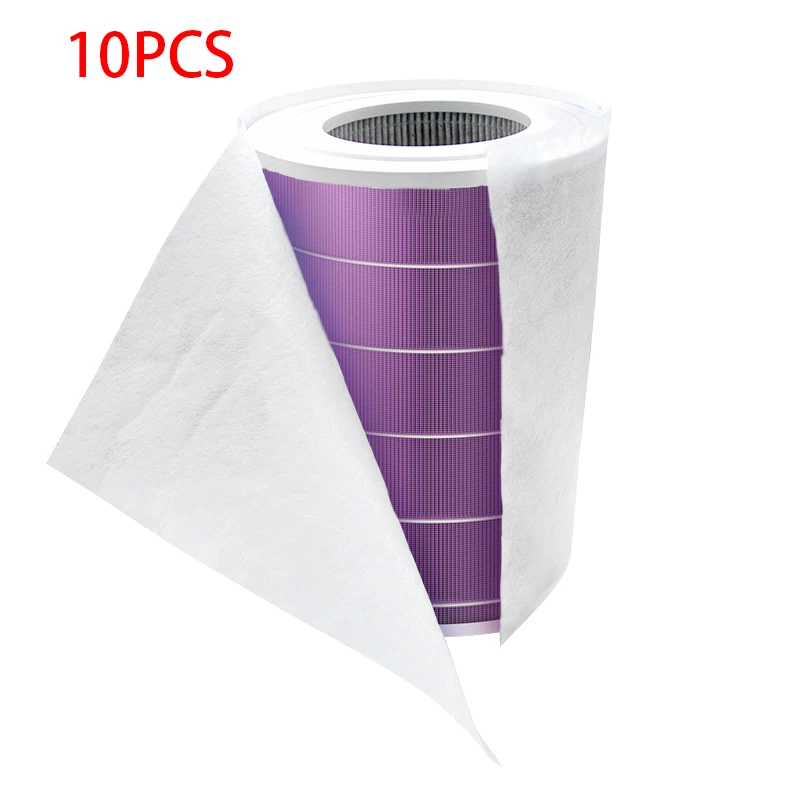 10 pçs eletrostático algodão anti-poeira purificador de ar filtro para xiaomi mi 1/2/2s hepa filtro de ar universal purificador de ar pm2.5