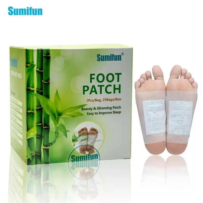 25Pcs/Box Foot Massage Patch Improve Sleep Remove Harmful Toxins Herbal
