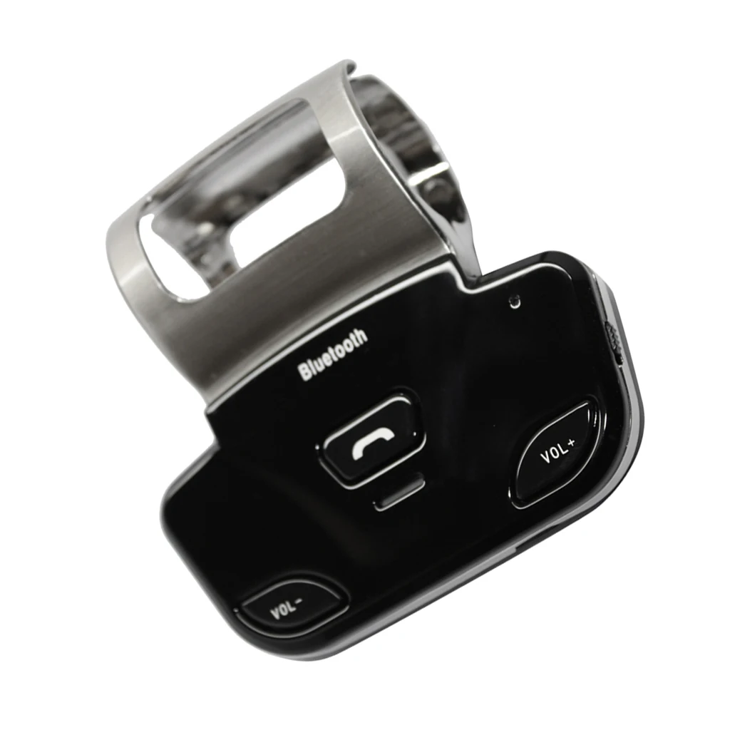 LD318 Steering Wheel Car Wireless Bluetooth Hands-Free Kit with Car Charger+Cable