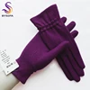 [BYSIFA] Winter Cashmere Wool Gloves Women New Soft Elegant Mittens Gloves Top Grade Thick Warm Touch Screen Ladies Gray Gloves ► Photo 2/6