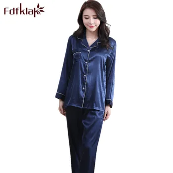 

Sleeping Pyjamas For Women Home Clothes For Women Pajamas Long Sleeve Sleepwear Sets Spring Summer New Pijama Mujer Fdfklak