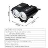 Solar Storm 1600 Lm LED Bike Light 2x XM-T6 Bicycle Light Headlight Torch Headlamp With 6400mAh Battery+Charger ► Photo 2/6