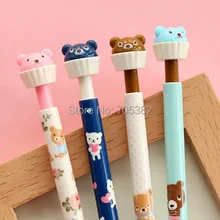 4 шт./лот Kawaii Медведь чашка торт дизайн механический карандаш