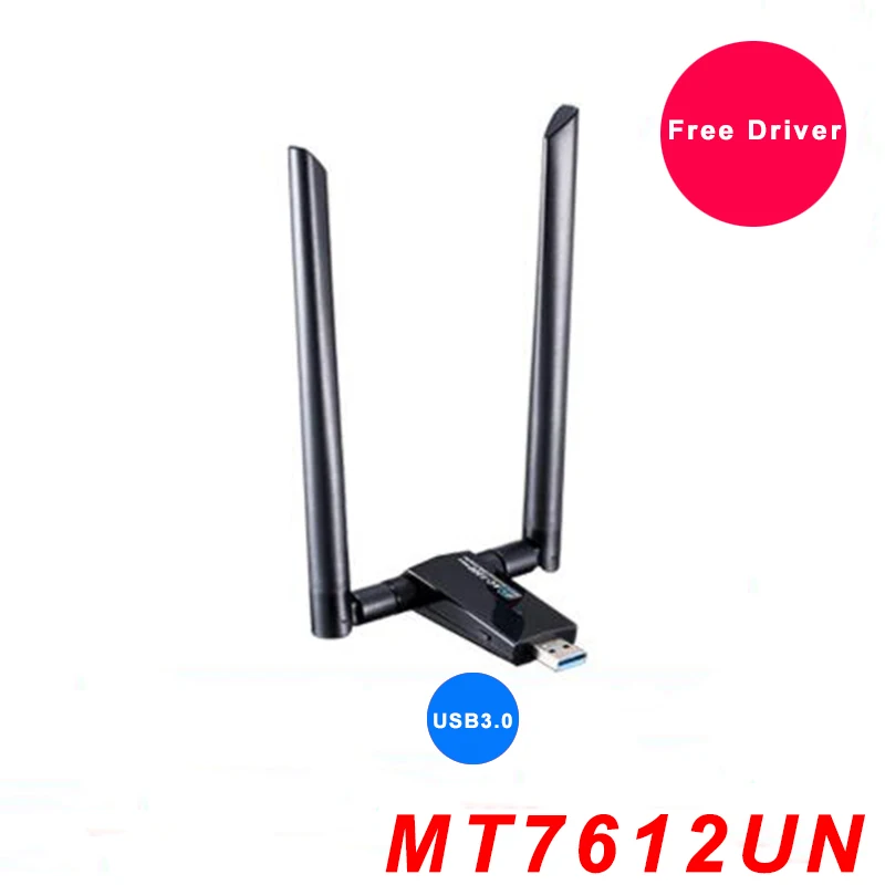 network adapter Card Mạng Wifi AC1200Mbps USB3.0 Không Dây Anten Wifi Adapter MT7612U IEEE 802.11AC Phát Wifi Thu Phát network card Network Cards