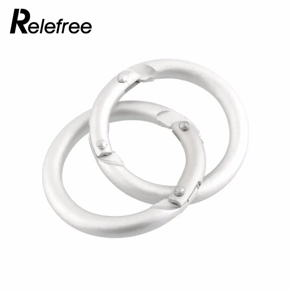 

10Pcs Silver Circle Round Carabiner O-Ring Buckles Camping Spring Snap Clip Hook Keychain Climbing Hiking Outdoor Useful