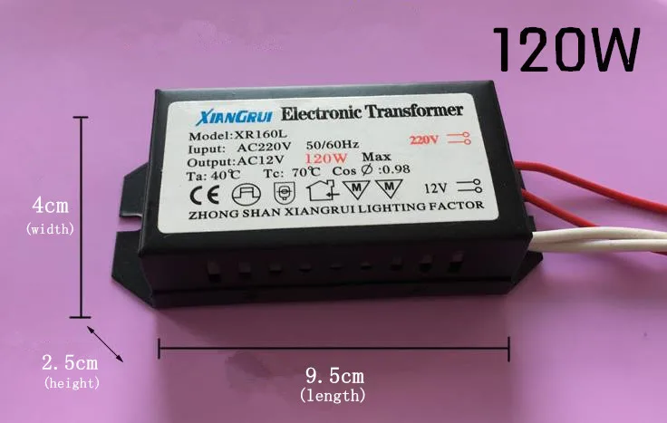 Holagen driver AC 220V to 12V 120W электронный трансформатор Светодиодный драйвер Источник