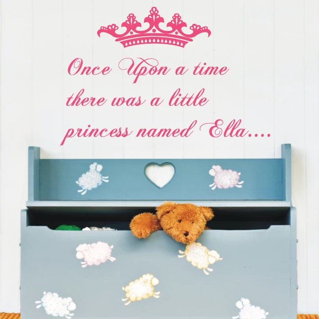 DSU LITTLE PRINCESS Wall Stickers Home Decor Personalised Wall Sticker For Girls Bedroom Decals