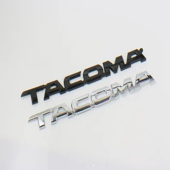

10pcs New Car Styling 3D ABS Plastic Chrome Black Emblem Side Decal Badge Sticker Nameplate for Tacoma Accessories