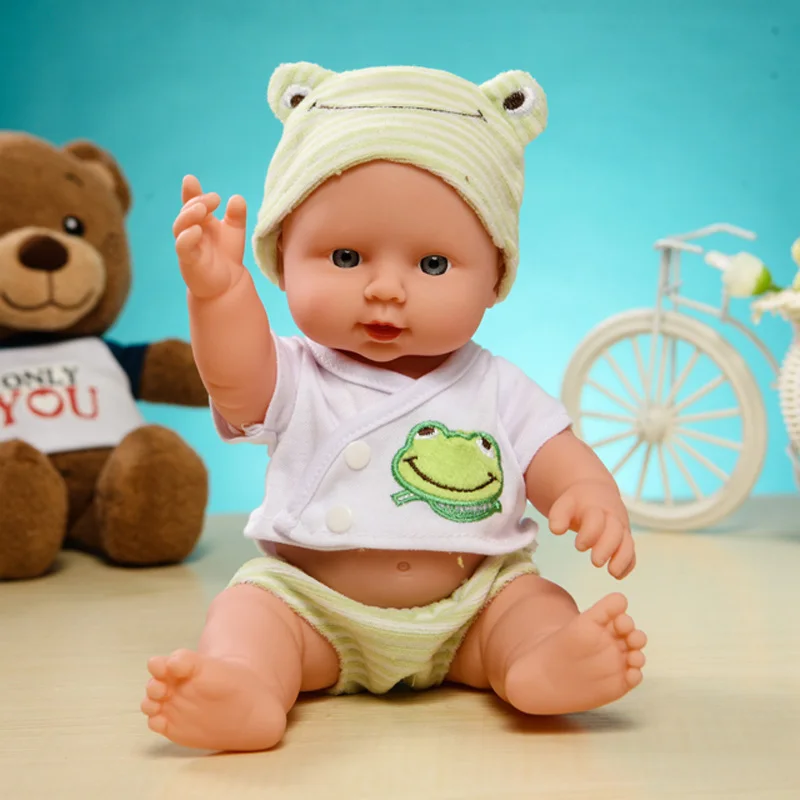 2017 New body vinyl imitation baby changing clothes bathing dolls girls
