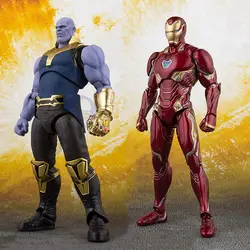 2018 Новый СВЧ S. H. Figuarts танос Железный человек MK50 ПВХ фигурку ACNG модель Cosmic чудеса Мстители 3 Бесконечности военные игрушки куклы