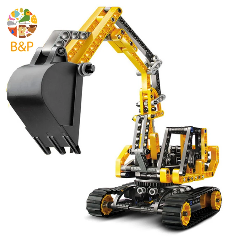 

Legoing 8419 286pcs Technic Series The Excavator Model Building Blocks Brick Educational kit Toys For Children 3359 Decool
