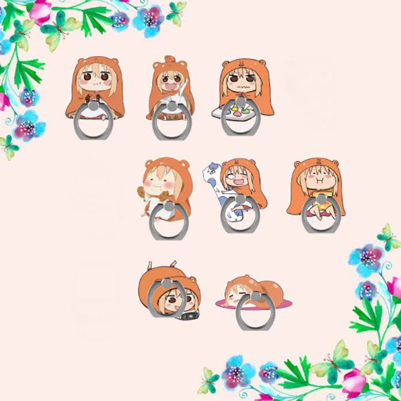 1 шт. Kawaii Himouto Umaru-chan палец кольцо держатель мобильного телефона телефон стенд кольцо стент фигурка игрушка