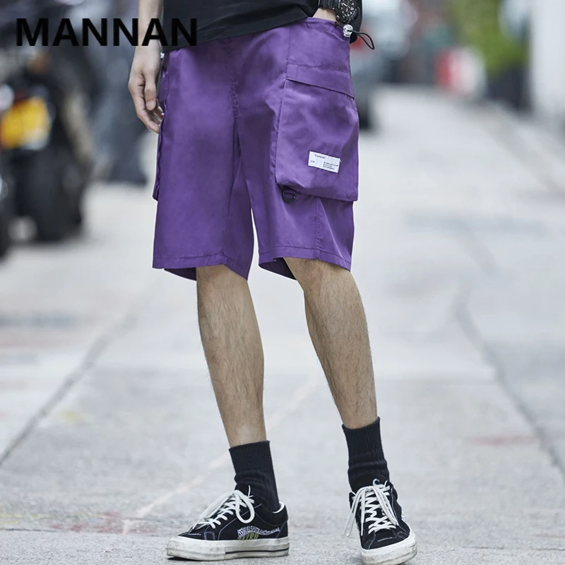 MANNAN Новая мода для мужчин спортивные шорты тонкий до колен шнурок Эластичность стиль сафари повседневное Мужчин's шорты для женщин 2019