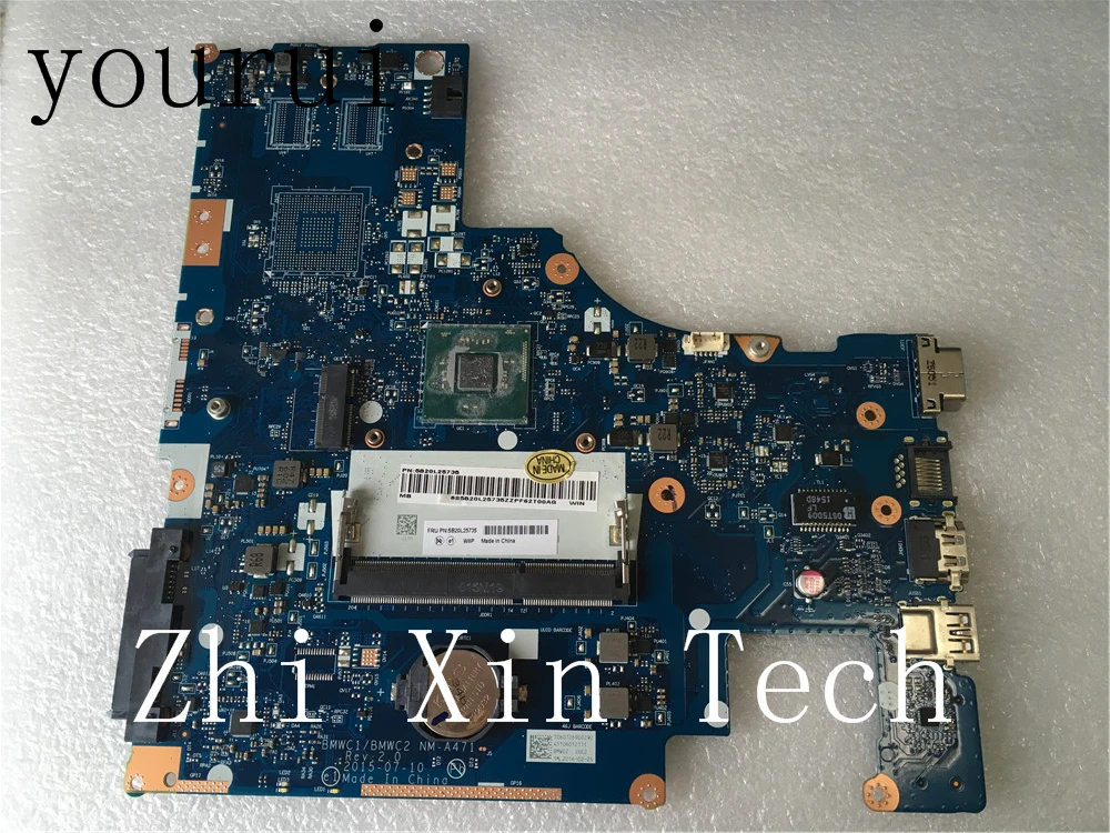 

yourui For Lenovo IdeaPad 300-15IBR Laptop Motherboard With CPU BMWC1 /BMWC2 NM-A471 Tested 100% Work