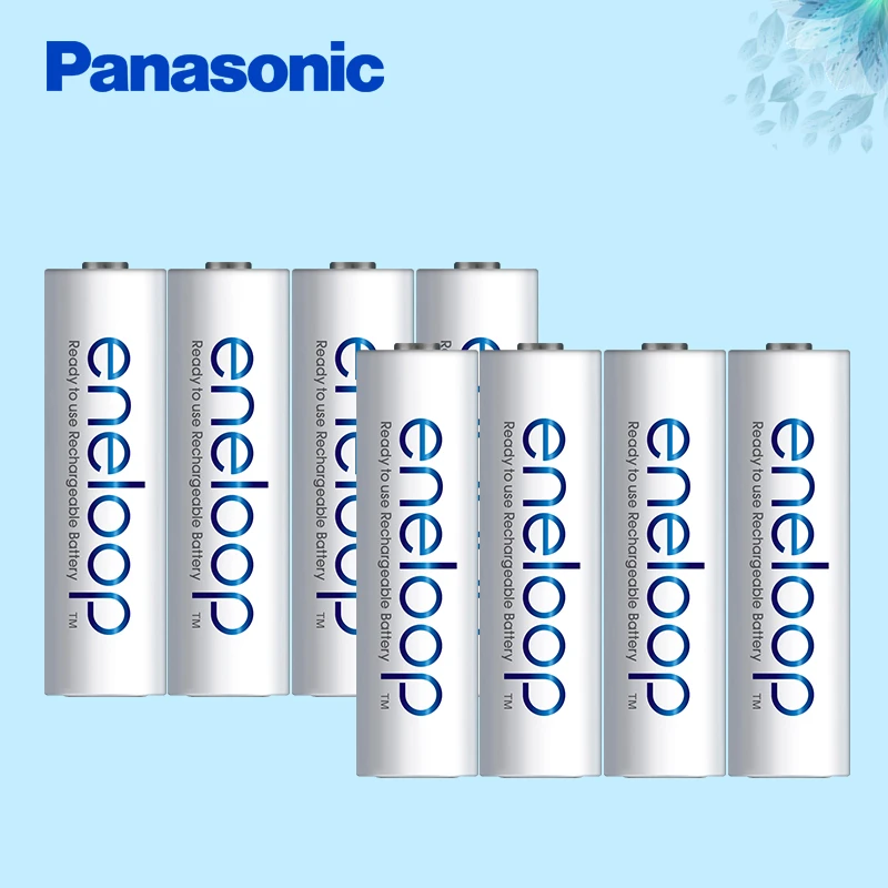 Panasonic 8 шт. AA Аккумуляторная батарея 1,2 v 2000mAh предварительно заряженные Ni-MH Eneloop батареи для вспышки камеры/игрушки/пульт дистанционного управления